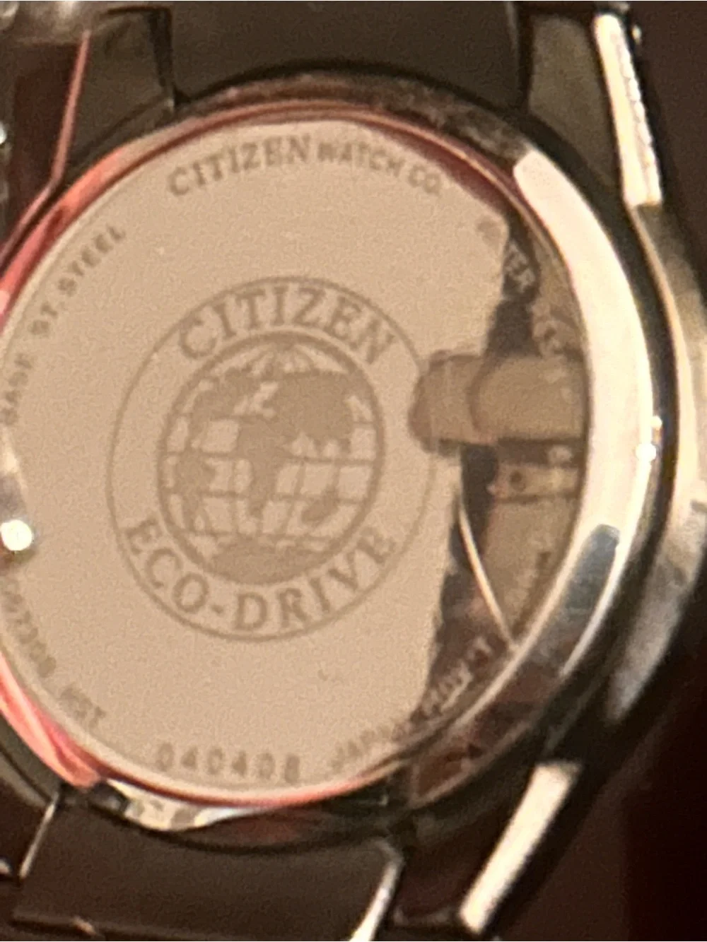 Citizen Eco-Drive Black Diamond Dial Watch
